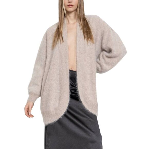 Jamie Sweaters - Jamie Angora Blend Cardigan Sweater Womens Medium  Rabbit Hair Wool